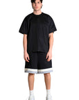 LINES BLACK SHORTS