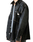 DARK GREY WASH LASER SHIRT