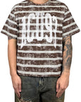 ACID STRIPES T-SHIRT RANCH BROWN