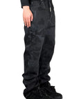 BAGGY BLACK TONE PIXEL CAMO