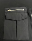 POCKET ZIP BLACK TEE