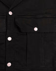 BLACK OVER SHIRT POCKETS
