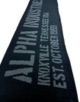 BANNER SCARF BLACK