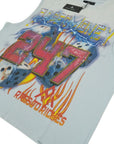 ROLLING DICE GRAPHIC CUTOFF TEE BLUE