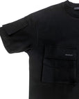 BIG POCKET BLACK TEE