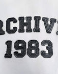 ARCHIVES 1983 HOODED ZIP WHITE