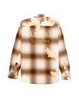 WORK SHIRT CHECK SHIRT BROWN-BRICK