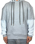 DOUBLE HOODIE GREY