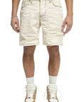 WHITE CONTRAST SHORTS