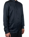 BLACK SHINY SHIRT