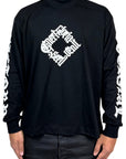 BLACK LONG SLEEVE PRINT ALL SIDES