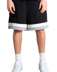 LINES BLACK SHORTS