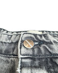 GREY DARK WASH CARGO BAGGY
