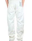 WHITE RHINESTONE BAGGY