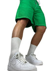 GREEN WASHED SHORTS