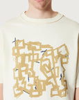 COSTA OVERSIZED T-SHIRT MODULO CREAM