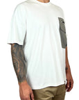 POCKET ZIP WHITE TEE