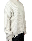 BEIGE OBLIQUE SWEATER