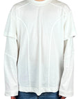 LONG SLEEVE SEAM TEE WHIE