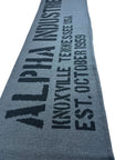 BANNER SCARF BLACK