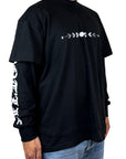 BLACK DOUBLE SLEEVE TEE