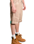 REVERSE BEIGE JORTS