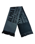 BANNER SCARF BLACK