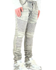 GREY SANDED BIKER