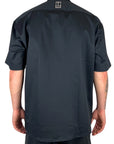 BLACK SIDE BUTTONS SHIRT