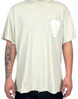 CREAM TRIANGLE POCKET TEE