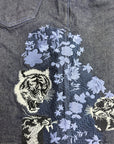 BLUE WASH SHORTS SAVANA EMBROIDERY