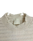 BEIGE OBLIQUE SWEATER