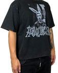 RABBIT T-SHIRT WASHED BLACK