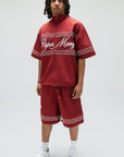 MONACO SHORTS BURGUNDY
