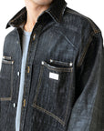 DARK GREY WASH LASER SHIRT