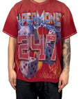 RED ROLLING DICE TEE