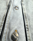 BASEBALL JERSEY GREY DENIM SHIRT