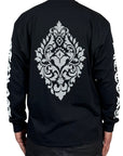 BLACK LONG SLEEVE PRINT ALL SIDES