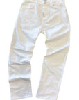 WHITE RHINESTONE BAGGY