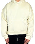 DOUBLE POUCH STITCHING BUTTER HOODIE