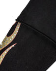 247 RHINESTONE DOUBLE LAYER TEE BLACK