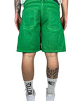 GREEN WASHED SHORTS