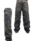 SAND BAGGY ABRASIONS DIAGONAL CUTS
