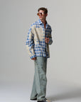 BLEACHED PLAID SHIRT