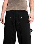BLACK CARPENTER PANTS