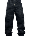 BAGGY BLACK TONE PIXEL CAMO