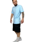G WASHED LIGHT BLUE TEE