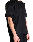 POPELINE LINES BLACK TEE