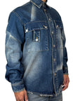 LASERIZED SHIRT DENIM
