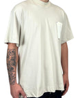 CREAM TRIANGLE POCKET TEE